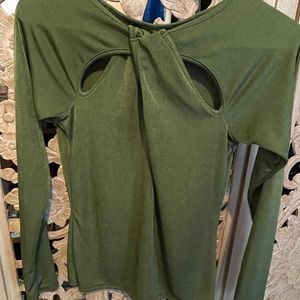 Forever 21 green long sleeve size S